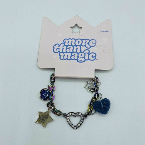 Girls Bracelet Multi Color Stars Hearts